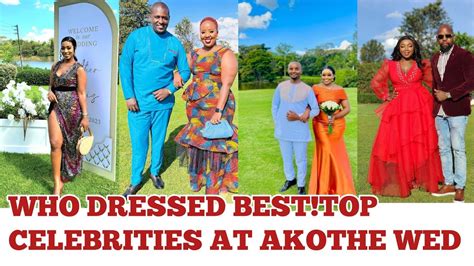 Who Dressed Better Top Kenyan Celebrity At Akothee Wedding Dresscode Highlights Of The