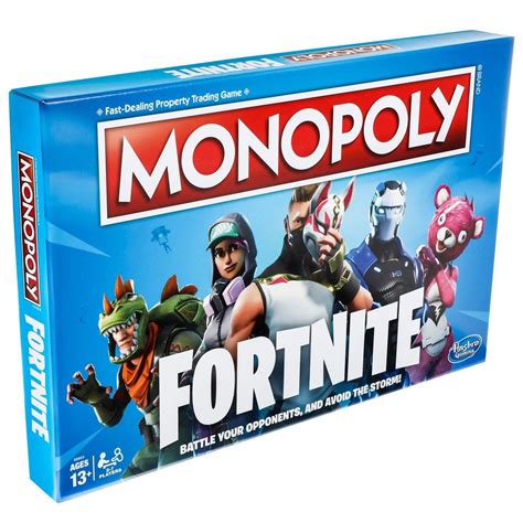 Choose from 27 characters to battle opponents, claim locations, and survive the storm! Fortnite Edition Monopoly Game
