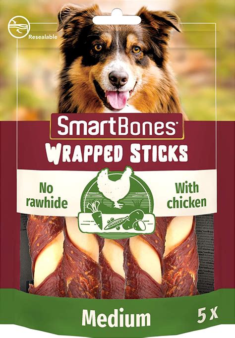 Smartbones Chicken Wrapped Sticks Rawhide Free Chewy Treats For Dogs