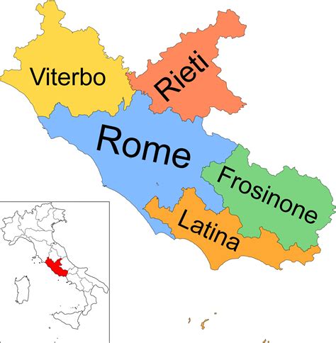Provinces Of Italy Map