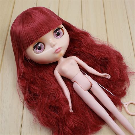 Nude Blyth Doll Red Hair Ksm Factory Doll Suitable For Diy Change