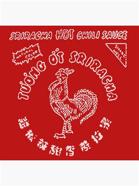 Sriracha Logo Photographic Print By Americ Redbubble