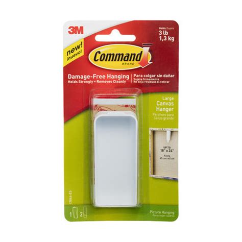 Can you use a command strip on a canvas hanger? 3M Command Large Canvas Hanger | KmartNZ