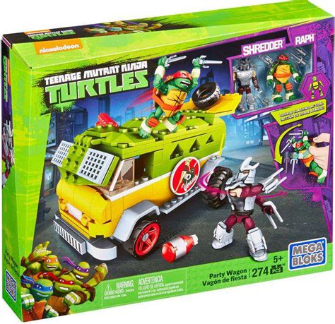 Mega Bloks Teenage Mutant Ninja Turtles Animation Party Wagon Set 29039