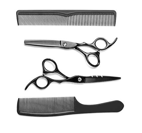 Premium Photo Scissors And Comb On A White Background