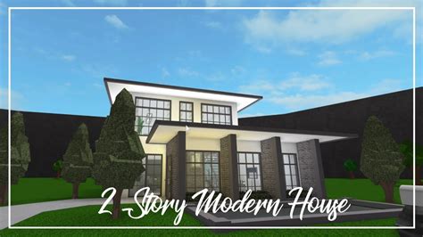 Bloxburg House Ideas 2 Story Modern 30k Picconnect