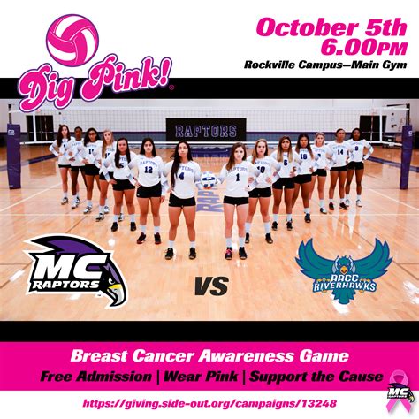 Join Us On Today For Our Breast Cancer Awareness Volleyball Game And