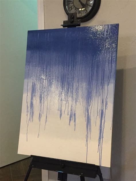 Diy Art Ombre Drip Painting Drip Painting Acrylic Painting Canvas