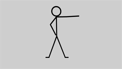 Simple Rigged Stickman For 2d Animations Download Free 3d Model By