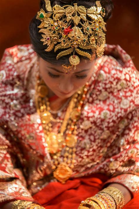 Head Gearmarriagenepal Dress Culture Nepal Clothing Bride Beauty