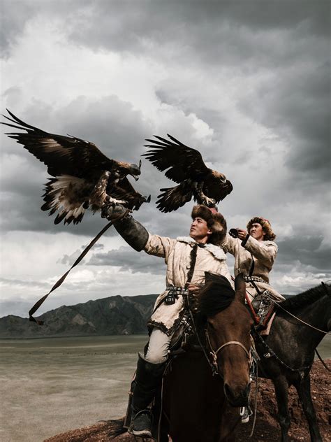 Kazakh Eagle Hunters In Mongolia By Nick Bondarev Eagle Hunter