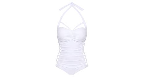 Swimsuits For All Boss White Underwire Swimsuit Ashley Graham New Swimsuits For All Collection