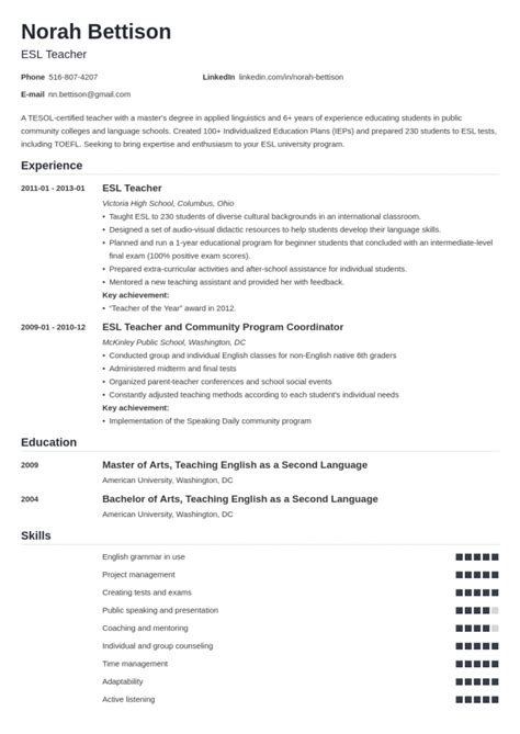 At the top of your resume, list your first and last name, followed by your contact information. Qualified English Teacher Cover Letter Samples & Templates ...