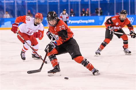 Equipe Canada Hockey Sur Glace Marie Philip Poulin Pyeongchang