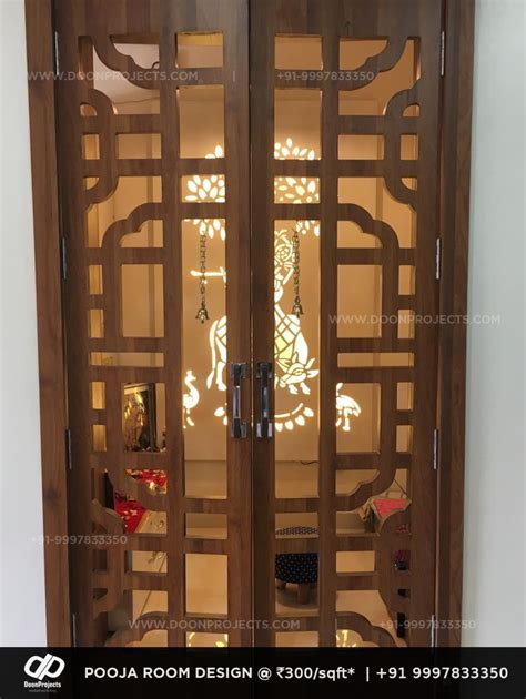 Pooja Room Door Designs With Glass And Wood Blog Wurld Home Design Info
