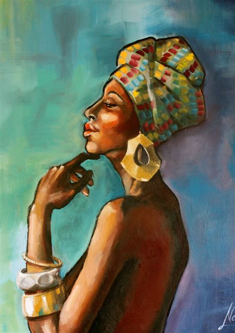 African Princess African Art Oil Painting Art Studio