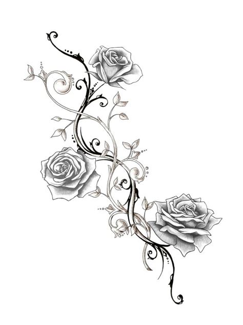 Pin By Pernille Sørensen On Tattoo Pretty Flower Tattoos Vine