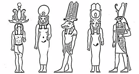 Egyptian Gods Coloring Page Colouringpages