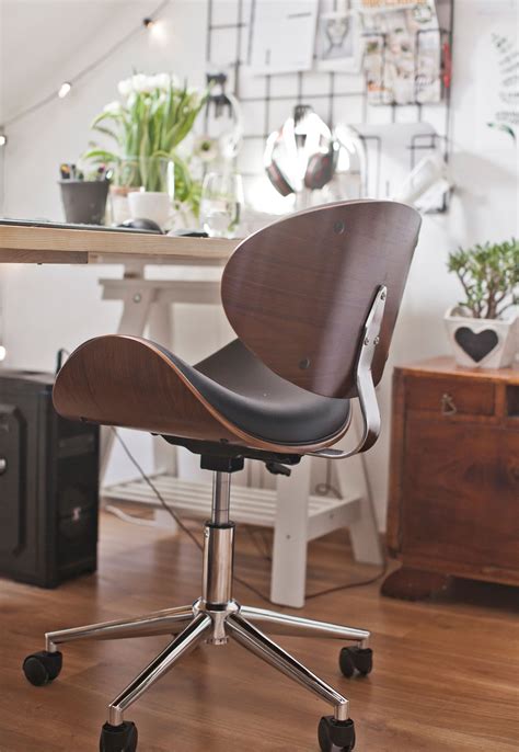 Armless, desk chairs office & conference room chairs : Armless Desk Chair Black ROTTERDAM | Home office chairs ...