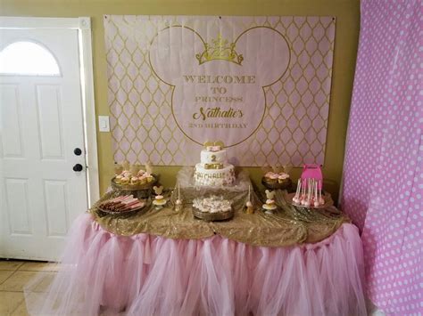 Pin on minnie mouse pink and gold party