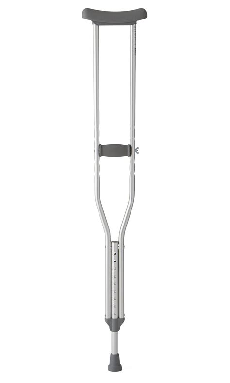 Crutch Aluminium Adjustable Height Adult Tall Fit 510 66″ Medical Mart