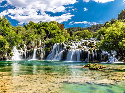 Waterfall In Krka National Park Dalmatia Croatia Adventures Croatia