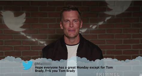 Tom Brady Hilariously Reads Mean Tweets About Himself For Two Minutes