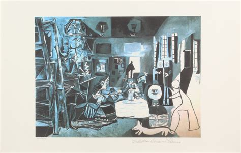 Pablo Picasso Night Scene Limited Edition 13x20 Giclee Pa Loa