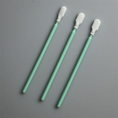 Mm Long Handle Cleanroom Polyester Swab For Industrial Cleaning