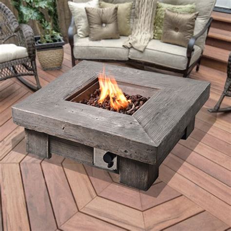 Therefore, you might need to use drill to make the hole. Wayfair | Peaktop Retro Stone Stone Propane Fire Pit Table