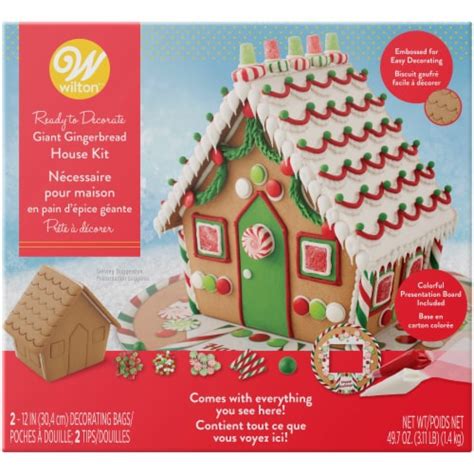 Wilton Ready To Decorate Giant Gingerbread House Kit 497 Oz Kroger