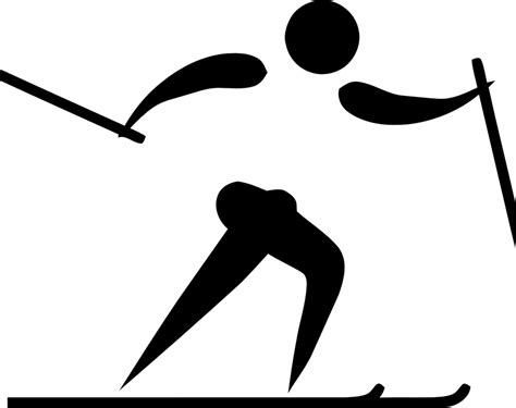 Free vector graphic: Skiing, Ski, Sport, Logo, Pictogram ...