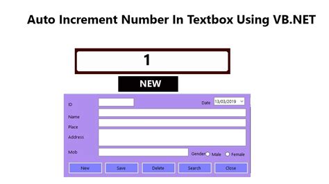 Auto Increment Number In Textbox Using Vb Net Part 6 Youtube Hot Sex