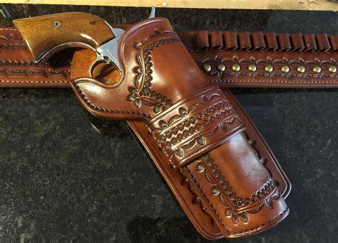 Cross Draw Western Holster And Belt Np