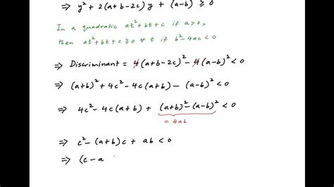 find condition under which x a x b x c will assume all real values
