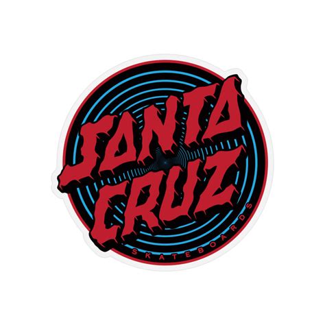 Santa Cruz Skateboards Santa Cruz Depth Dot Sticker 4125 Attic Skate And Snow Shop
