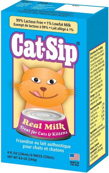 Petag Catsip Liquid Milk Supplement For Cats 8 Oz Carton