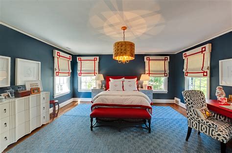 Thanks for visiting our blue primary bedrooms photo gallery where you can search a lot of blue primary bedrooms design ideas. 23 Bedrooms That Bring Home the Romance of Red