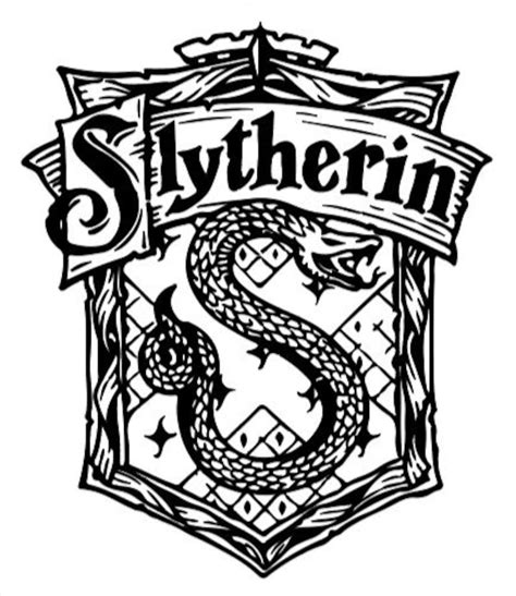 Harry Potter Slytherin House Crest SVG Clip Art Art & Collectibles