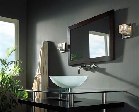 The standard height of the mirror above the vanity will vary depending on the shape and size of the mirror, the average height of the users, and height of your sink and faucet. Best Bathroom Vanity Lighting - Lightology