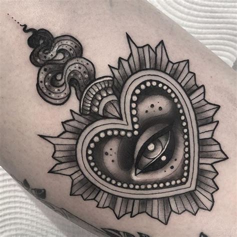 💀 Cecile 💀 On Instagram Sacred Heart I Had The Pleasure To Tattoo On