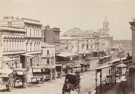 Swanston Street Melbourne 1872 Melbourne Street Melbourne