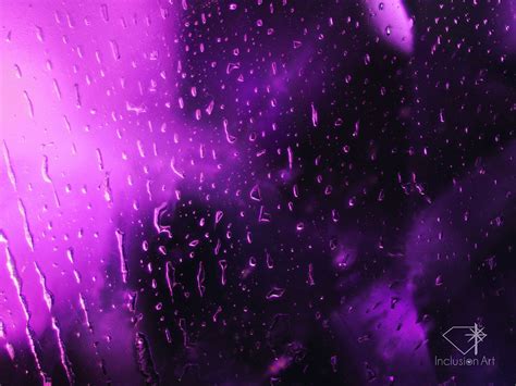 Purple Rain Inclusion Art