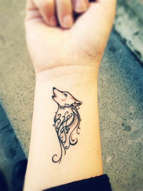 Wolf Howls Temporary Tattoo Waterproof Werewolf Tattoo Vintage Wolf