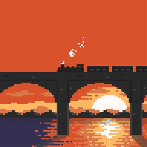 Pixel Art Gallery Pixilart Pixel Art Landscape Cool Pixel Art