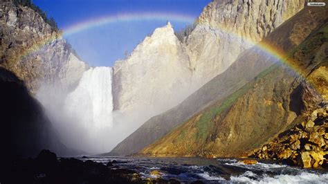 Desktop Wallpapers Waterfalls With Rainbow 34 Images