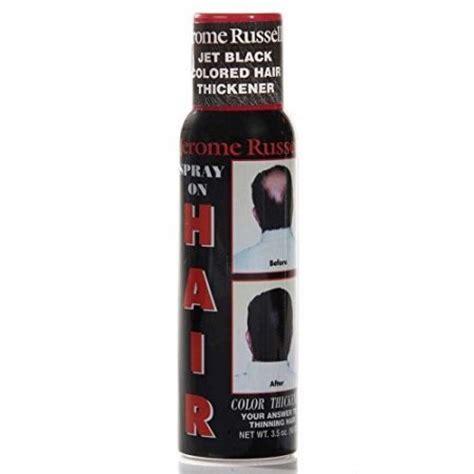Jerome Russell Spray On Hair Color Thickener Jet Black