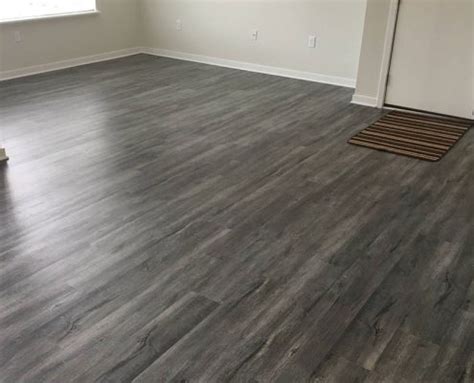 Rigid core vinyl plank flooring. Installation of Luxury Vinyl - Bay View Flooring in Traverse City