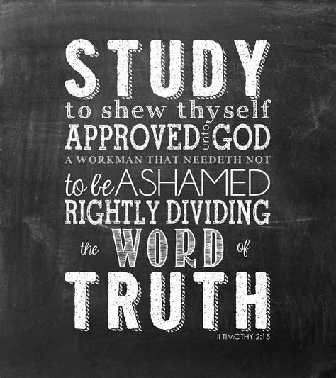 Free Chalkboard Printable Verse Study To Shew Thyself Approved Unto