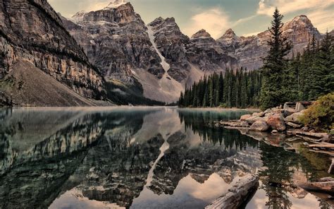 Moraine Lake Full Hd Wallpaper And Background Image 1920x1200 Id594364